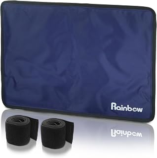 RAINBOW Reusable Large Ice Packs for Injuries, Gel Ice Pack Hot Cold Pack for Knee Hip Shoulder Neck Elbow, Flexible Medical Ice Compress Pad for Back Pain Relief, Surgery, Bruises, Arthritis, Sprains