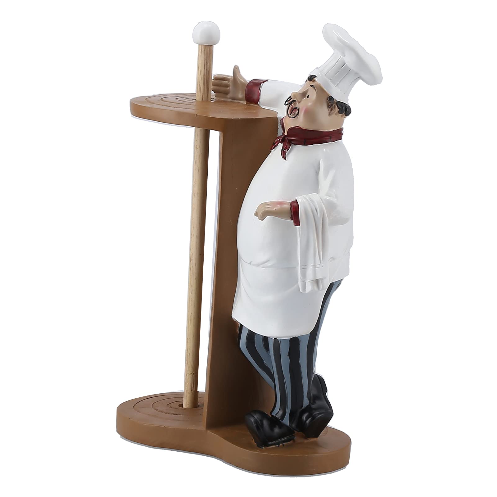 Resin Roll Holder, Vivid Chef Tissue Rack Practical Simple Elegant for Coffee Shop for Living Room'$