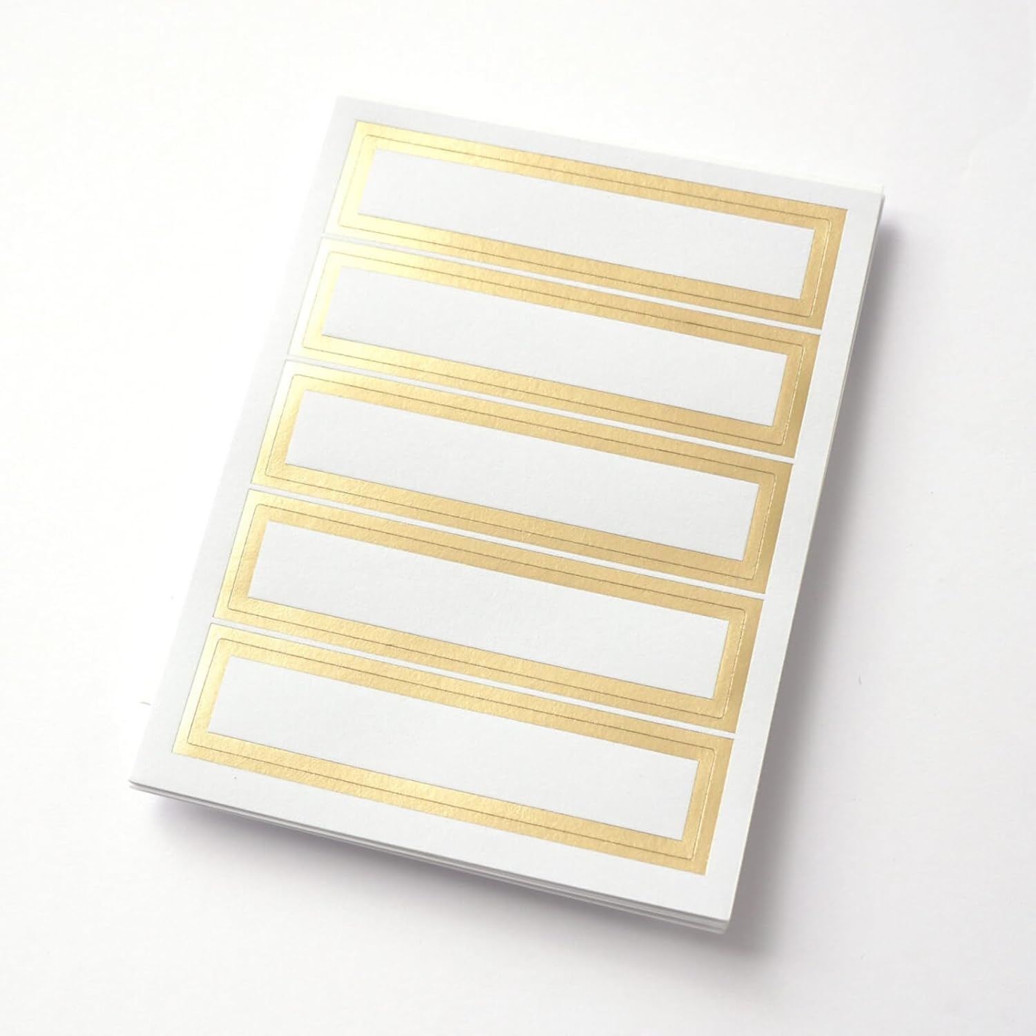 russell+hazel White File Folders, Includes Gold Foil Border Labels, Center Position Tabbed File Folders, 11.75” x 9.75”, Letter Size, 12-Count (18911)