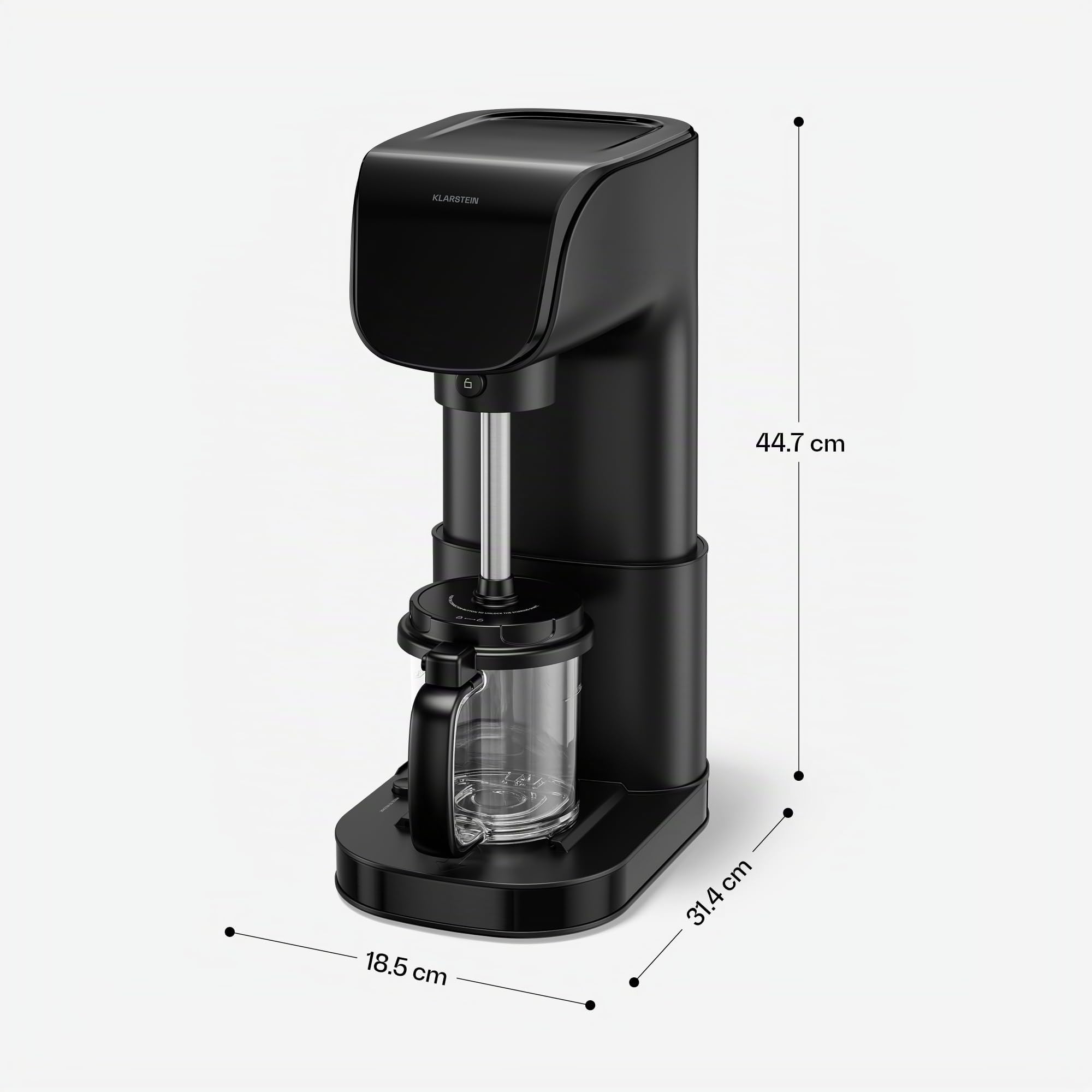 Klarstein Heladera, Velaire – Máquina de helados de 500 W, 3 recipientes de 0,6 L (1,8 L en total), 10 programas, pantalla táctil, yogur helado y sorbete