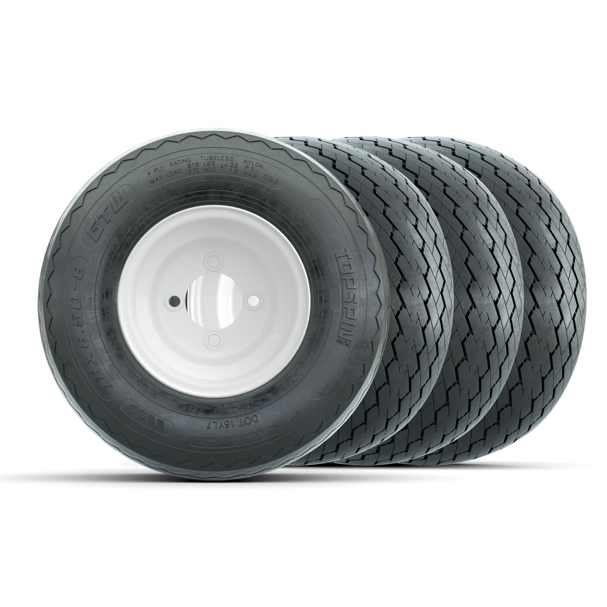 Amazon.com: GTW 8 Inch Golf Cart Wheel and Tire Combo | 18x8.5-8