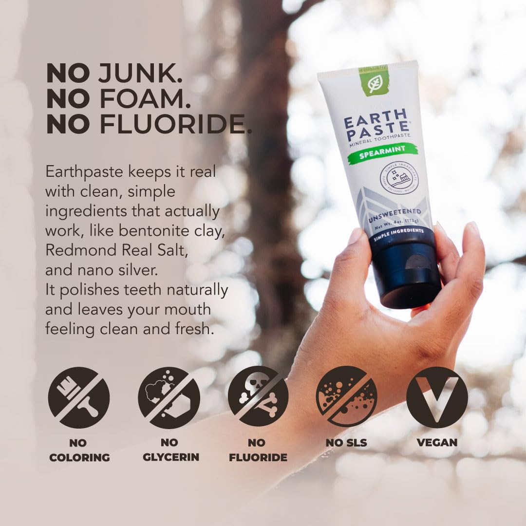 Amazon.com : Redmond Earthpaste with Silver - Natural Non-Fluoride