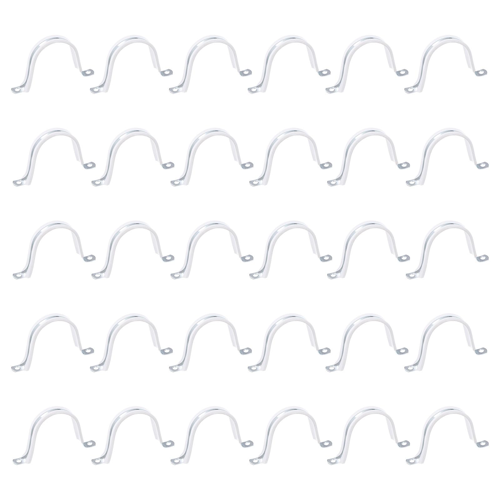 Clips de tubo de tensión de 1-1/4 pulgadas para fijar cable de tubería sin vibraciones de 30 piezas