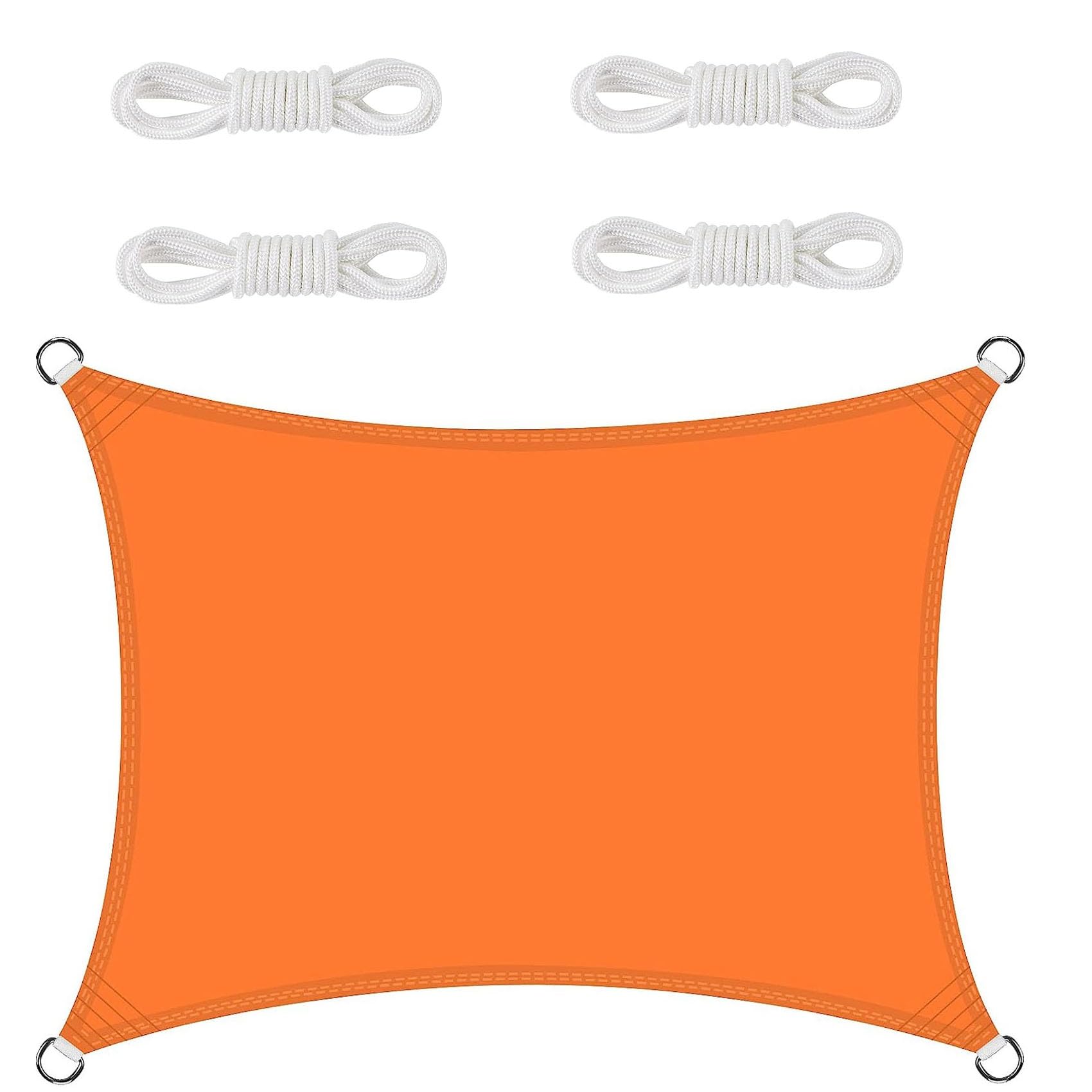 Toile d'ombrage 1.2x5m orange haute protection anti-UV pour embellir votre terrasse