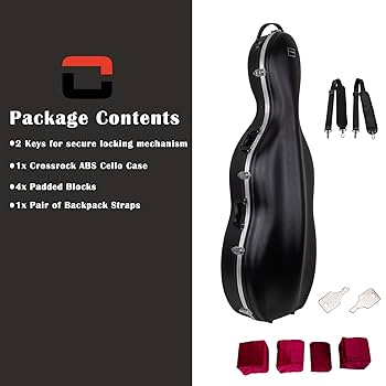 Amazon | CROSSROCK CRA860CEF BK Black チェロ用ケース