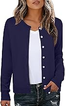 GRECERELLE Ladies Cardigan Soft Elegant Lightweight Long Sleeve Cardigan Ladies Knitted Sweater with Pearl Buttons for Women UK, Autumn, Winter, Dating and Party