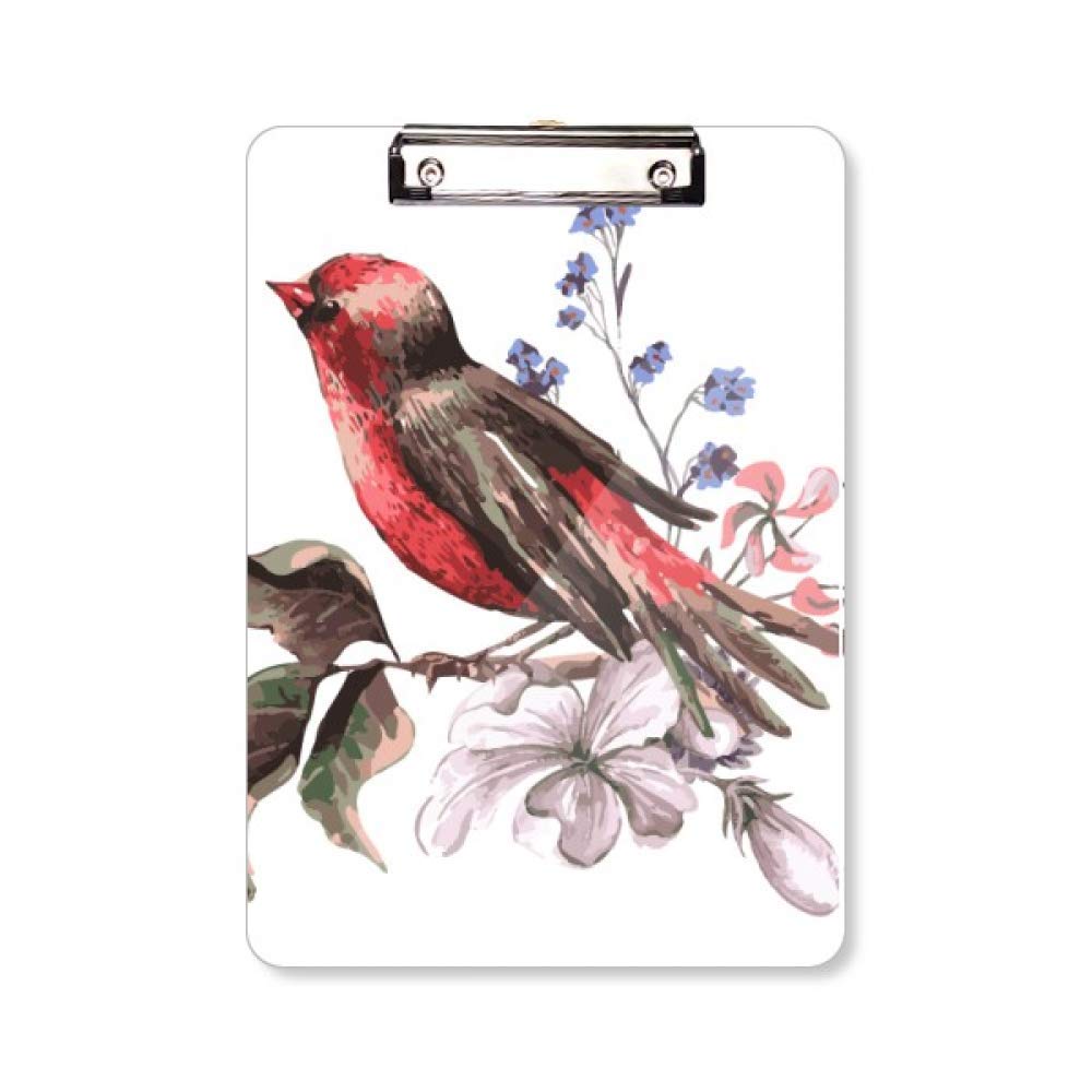 Bloc-notes A4 motif poétique oiseaux, idée cadeau de papeterie originale