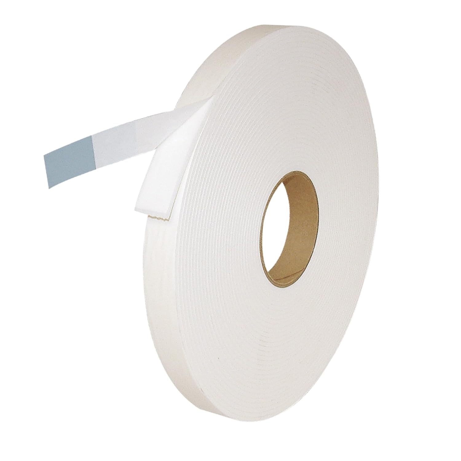 J.V. Converting JVCC Polyethylene Foam Tape Double-Sided, Closed Cell, 1/8 inch Thick, (DC-PEF12A), 2 in. (48mm Actual) x 18 yds. x 1/8 in. Thick (White)