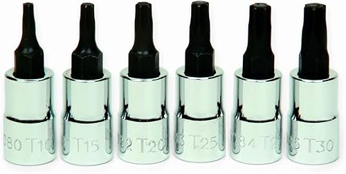 Williams 30908 Juego de llaves de vaso Torx de 6 piezas