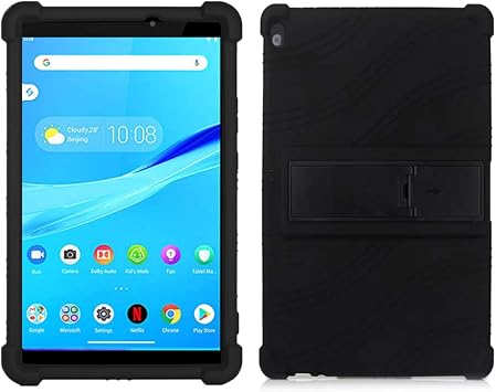 Case for 10.1" Lenovo Tab M10 HD TB-X505F,TB-X605F / Smart Tab P10 TB-X705F, Light Weight Silicone Kids Friendly Rubber Soft Shock Proof Protective Cover Case for Lenovo Tab M10/P10, Black