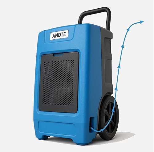 Andte Deshumidificador comercial de 190 pintas con bomba para 3,000 pies cuadrados - Eliminación de humedad de grado industrial para sótanos,