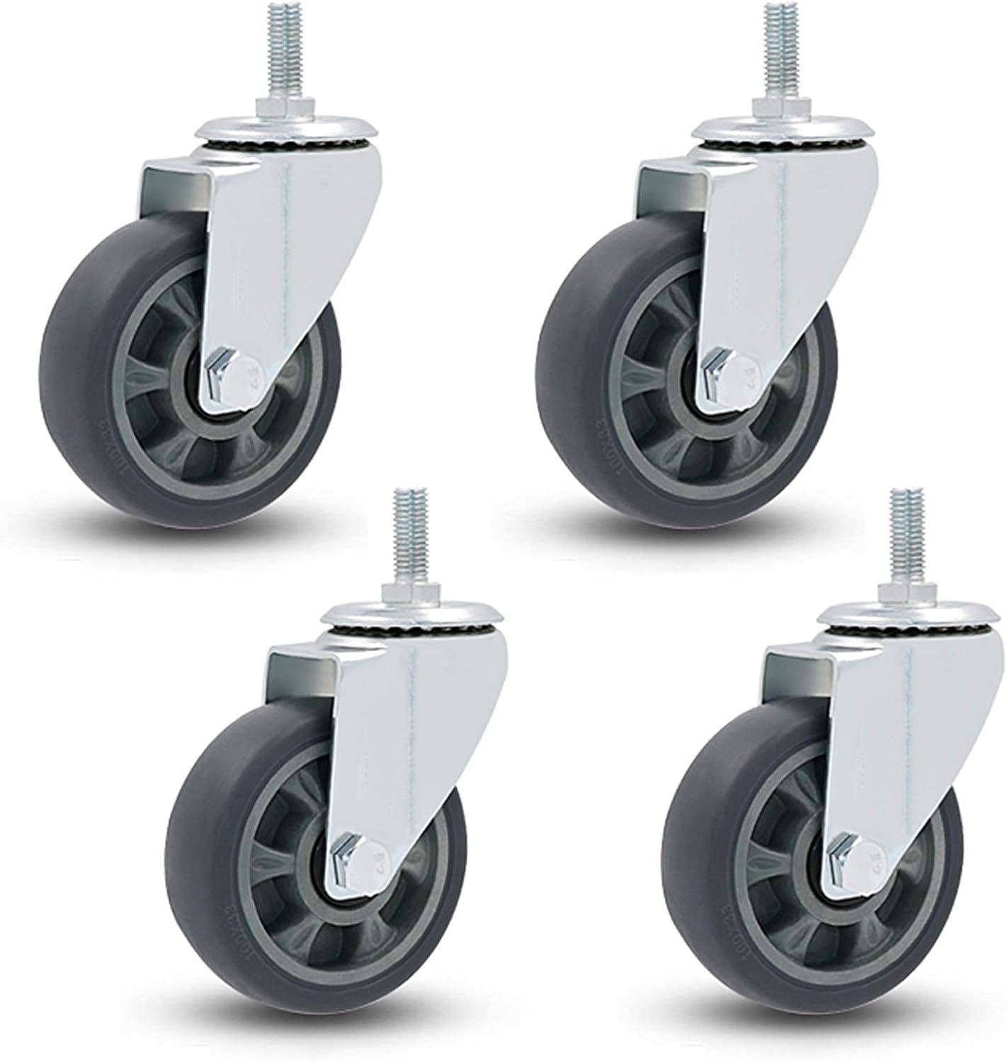 Plate Casters Wheels Heavy Duty Swivel Casters,Industrial