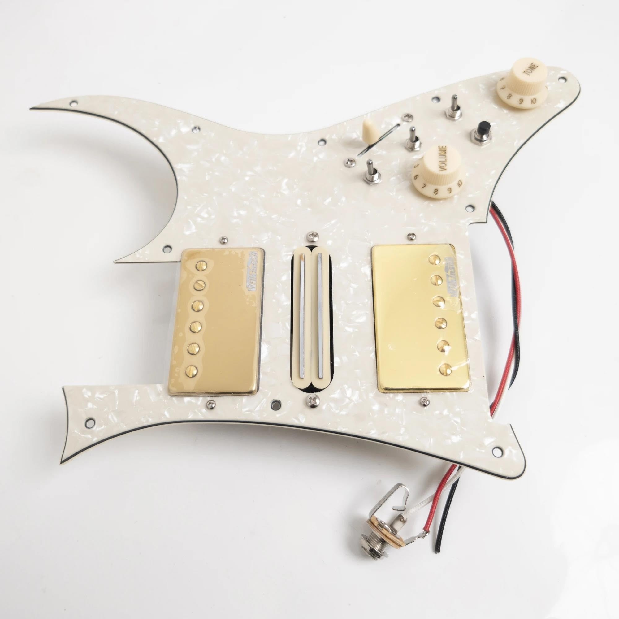 Do gitar elektrycznych RG gitara wstępnie okablowana załadowana maskownica z rozdzielaniem cewki Alnico 5 zestaw przetworników Humbucking HSH Zestaw Przetworników Pickguard