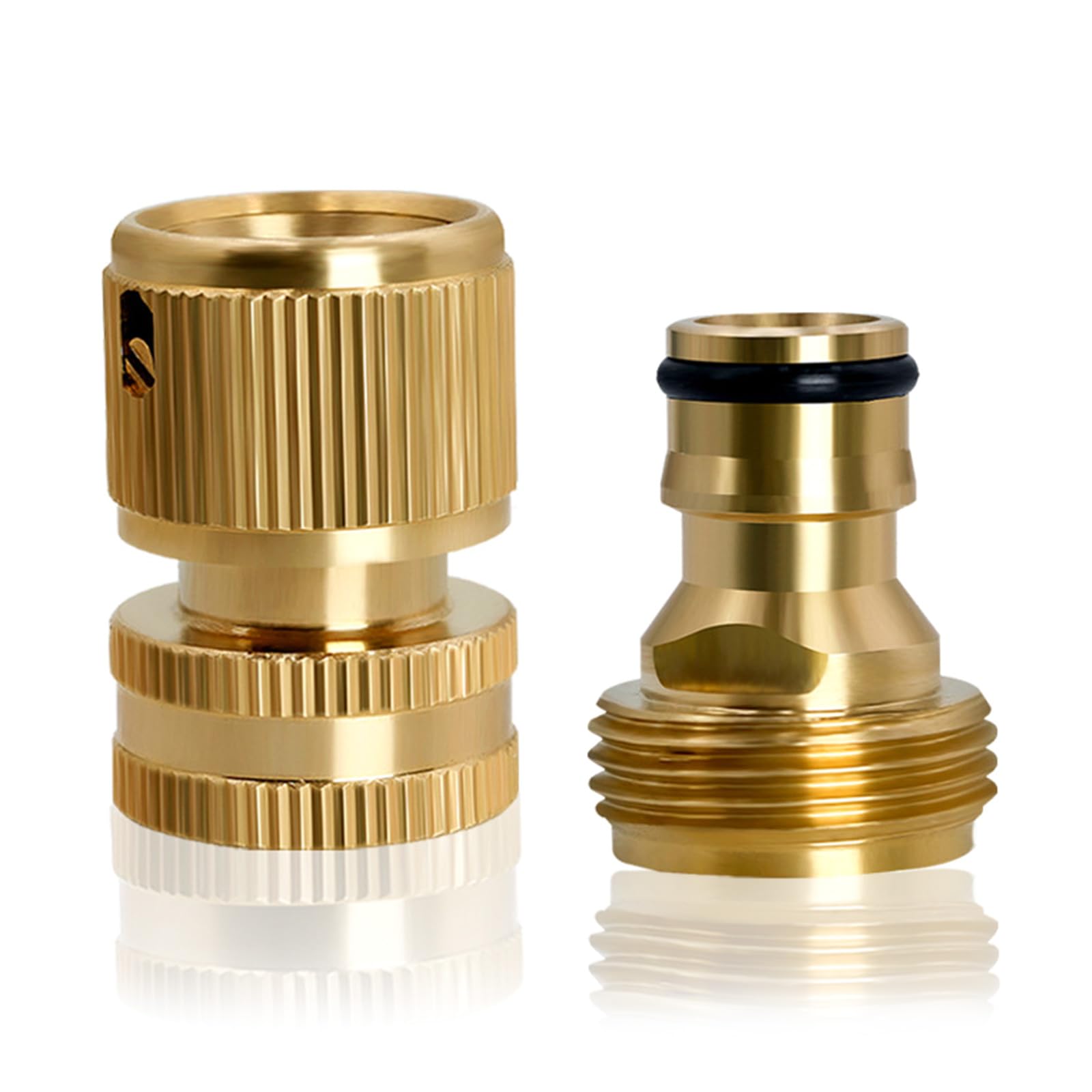 Garden Hose Quick Connection Brass Quick Connector Garden Hose Fitting Water Connectors Pipe Joiner Replacement Water Connectors