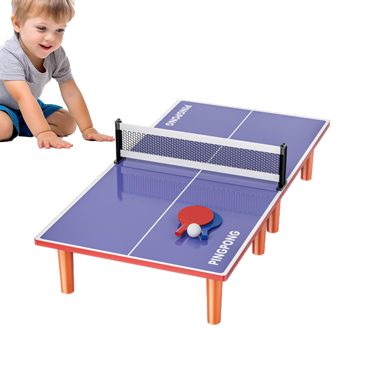 Tischtennis-Set – Pong Schreibtisch | Pong Schläger Set, mit 2 Paddeln