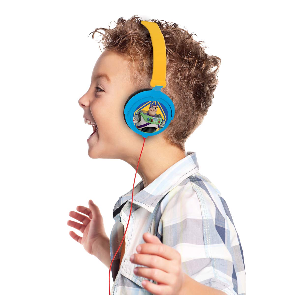 LEXIBOOK Toy Story 4 - Auriculares estéreo con Diadema Plegable y Ajustable, Cascos Audio con Woody, Buzz & Forky HP015TS