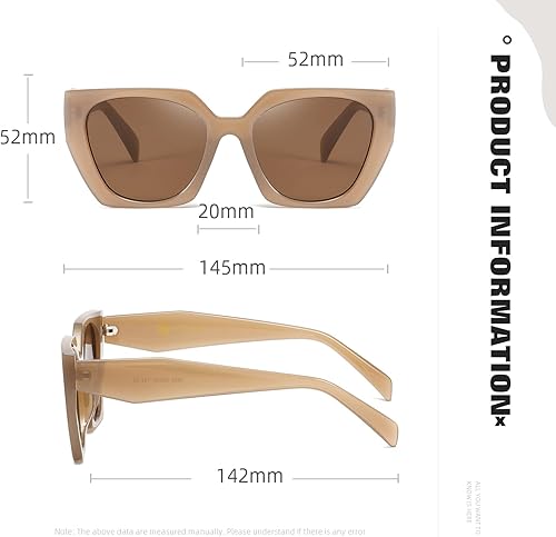 Miniatura 9 de TIANYESY Gafas de sol retro para mujeres y hombres, cuadradas, modernas, protección UV, gafas de sol