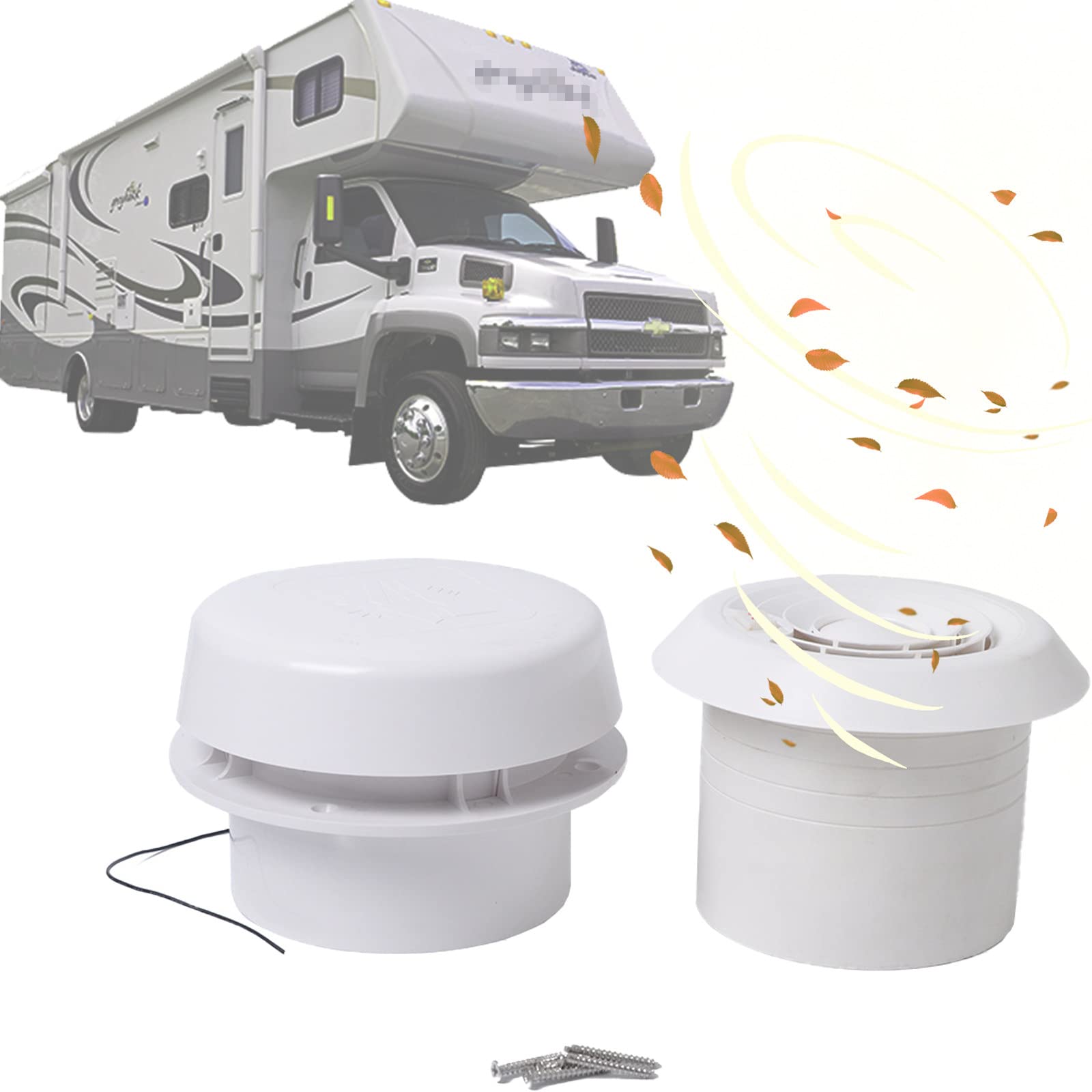 Buy 12V Ventilation Wall/ceiling Extractor Fan,60CFM Ventilation RV Motorhome Caravan Roof