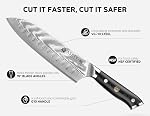 Damascus Knife Set 3 PCS: Ultra-Sharp Professional Chef Knife Set, Japanese Kitchen Knives with VG10 Steel Core, Full Tang G10 Handle, Elegant Box