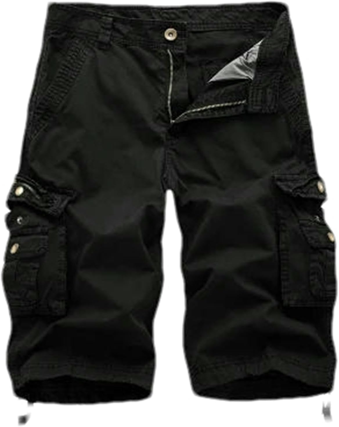 JXQXHCFS Men Cotton Cargo Shorts Summer Men Army Military Tactical Shorts Male Casual Streetwear Multi-Pocket Cargo Shorts