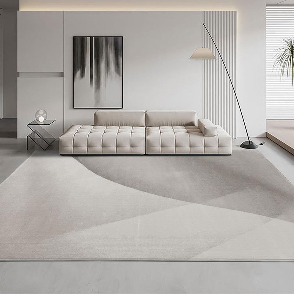 Tapis salon gris 80x120 cm moquette chambre lavable et douce