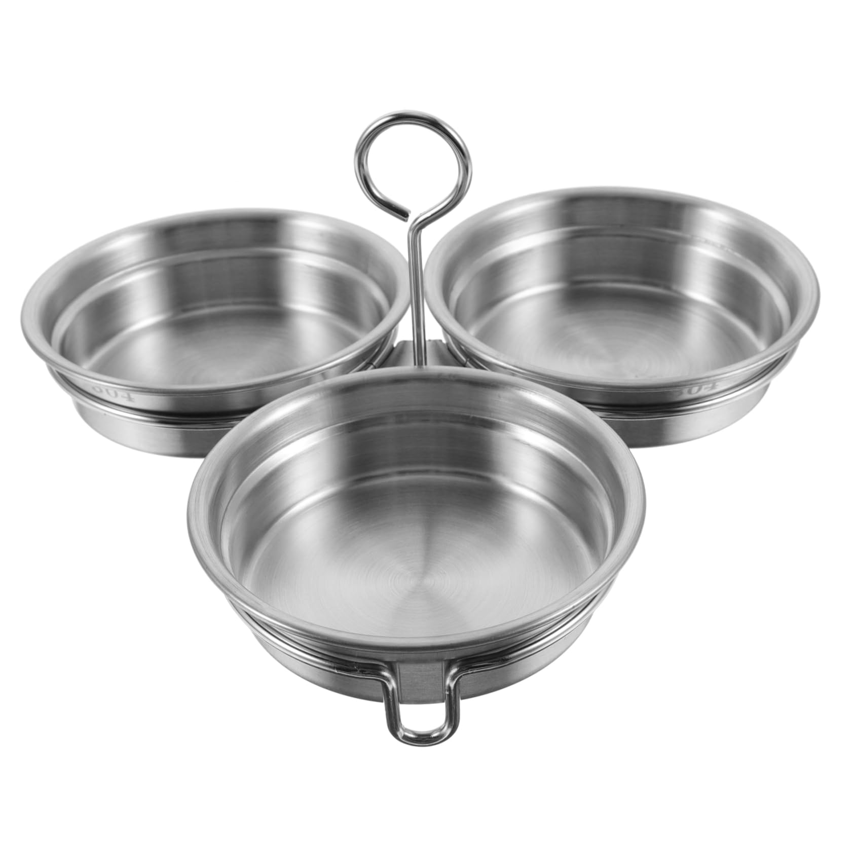 Ciieeo 2pcs Stainless Steel Egg Boiler with Oil Brush Egg Maker Mold for Home Cooking for Breakfast Preparation Random Color