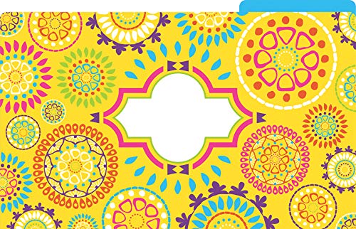Barker Creek Legal-Size Designer File Folders, Moroccan, Multicolor, Replace Bland And Boring With Bright And Beautiful Legal File Folders, Tabs Are 1/3 Cut, 9 Folders In Pkg, 3 Each Of 3 Designs (2501) #TOP4
