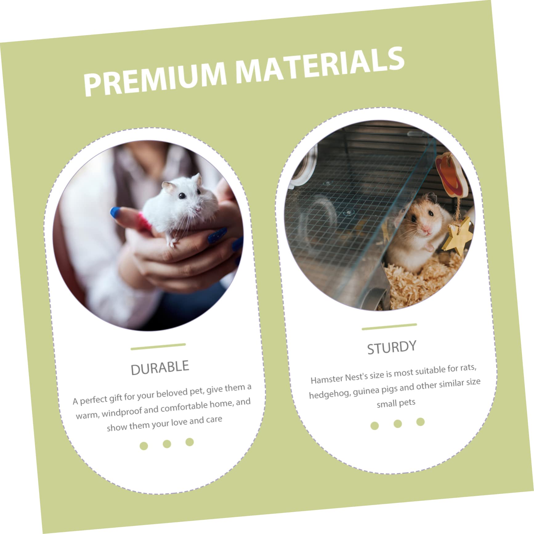 Mipcase 3stücke Hamster Nest Für Kleintiere Weicher Warmer Rückzugsort Für Meerschweinchen Ratten Und Igel Gemütliche Kuschelige Schlafhöhle Für Herbst Und Winter