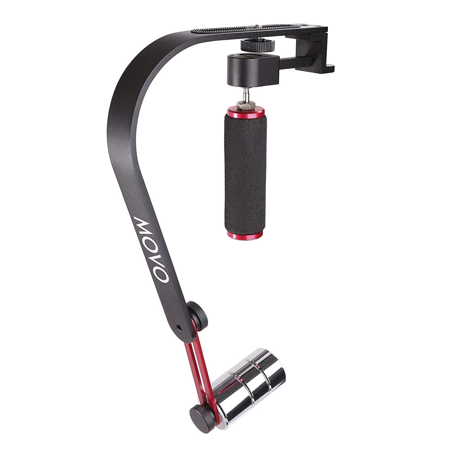 Movo Handheld Video Stabilizer System Compatible with Smartphones and GoPro Action Cameras
