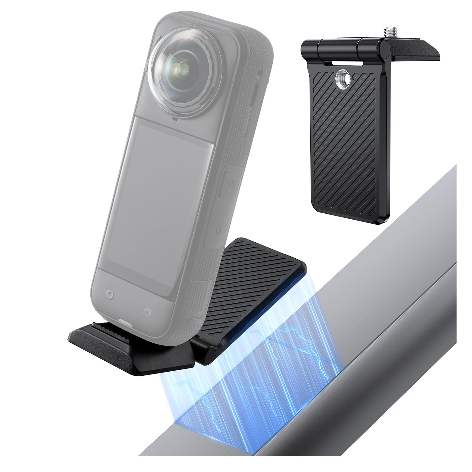 BeisDirect Support Magnétique Pour Appareil Photo Insta360 X5/X4 à Libération Rapide, Support De Montage Magnétique