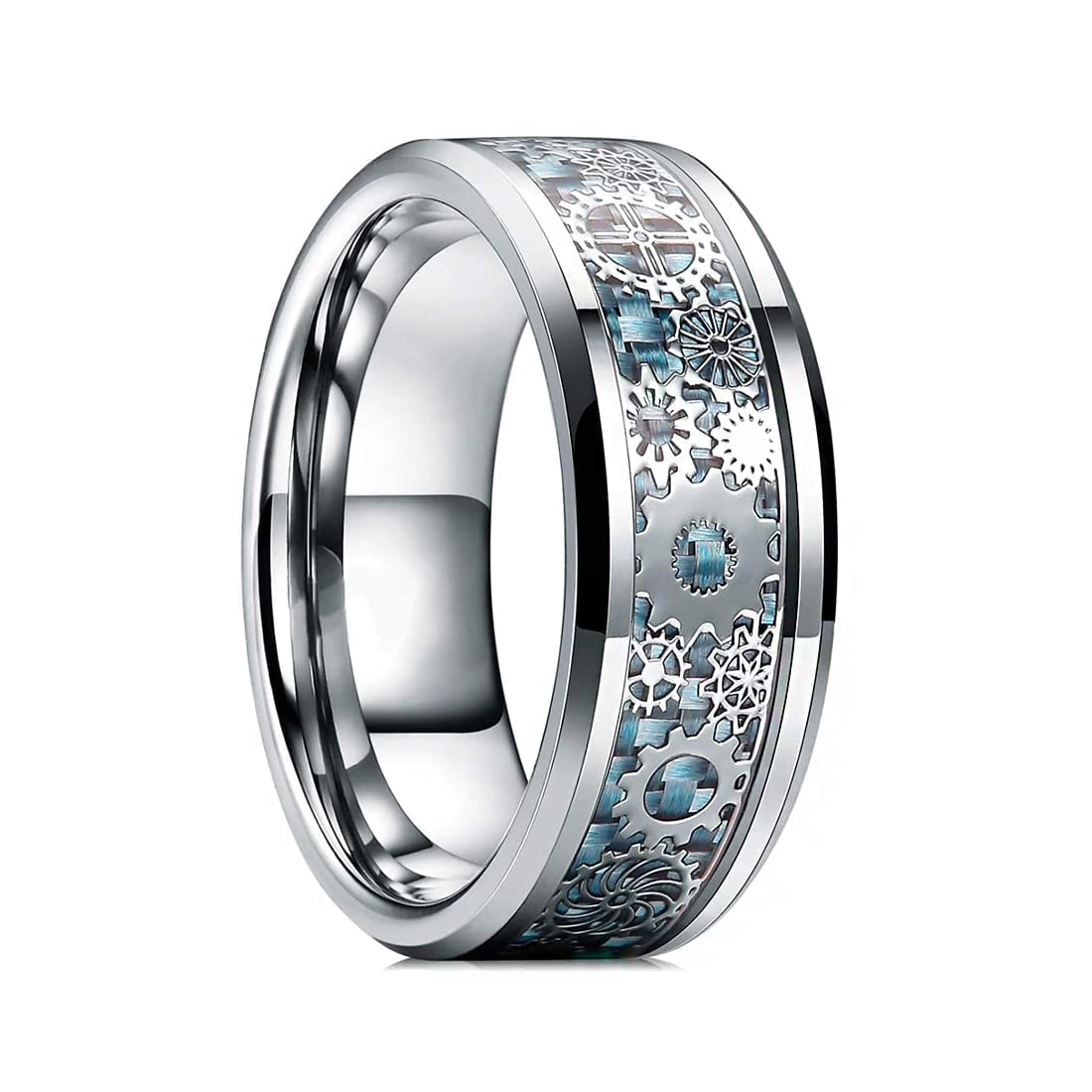 MEENAZ Ring for Men Mens couples gents unisex Boys Boyfriend Friends Stainless Steel thumb Band Stylish proposal Couple blue Silver Platinum combo Valentine gifts Anniversary chain Finger RINGS 120_17 (B0BSR3X81P) Amazon Price History, Amazon Price Tracker