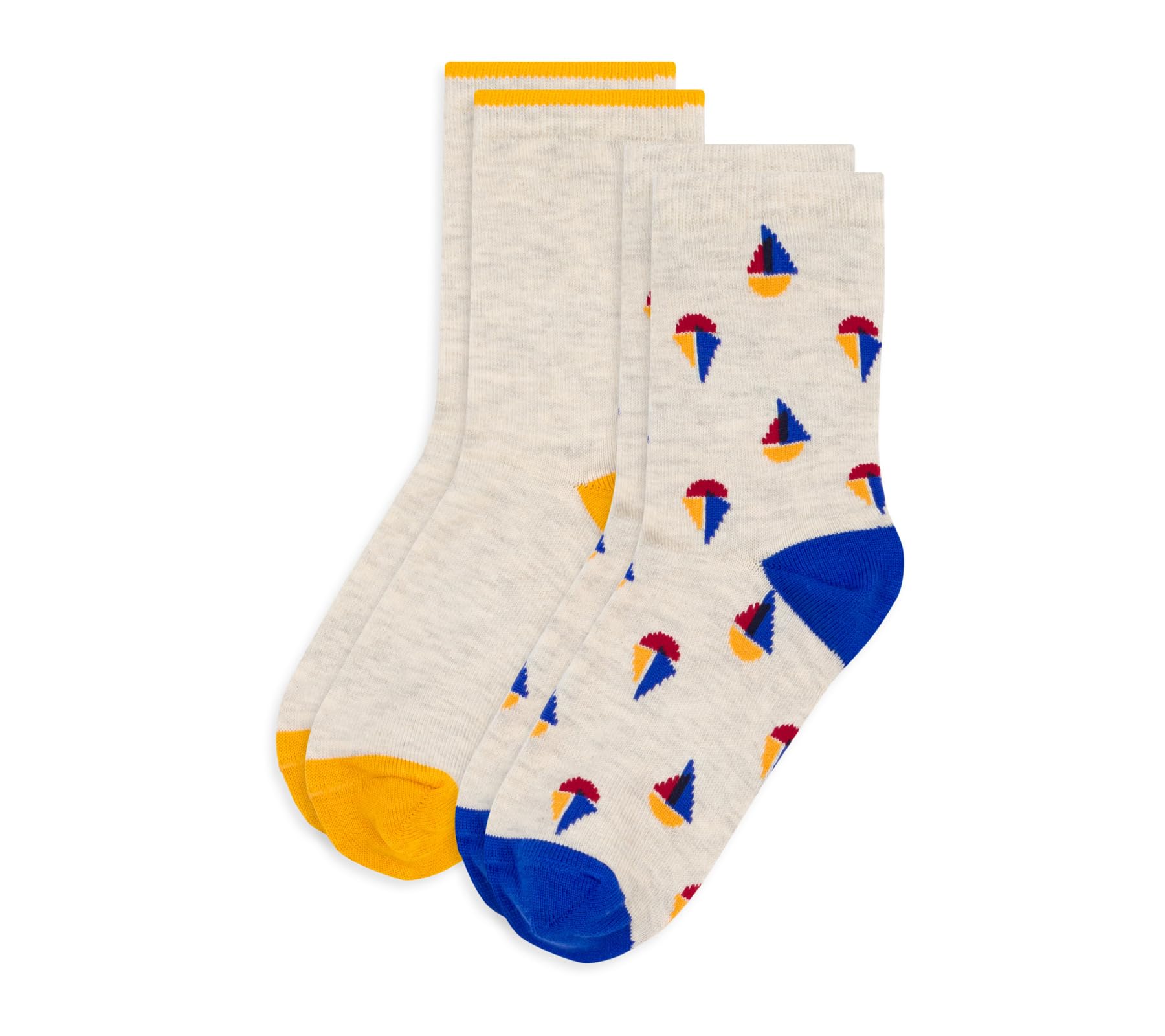 Petit Bateau 2 Paires de Chaussettes Enfant en Coton Imprimé Bateaux A0e6l01 ACCESSOIRES Garçon (lot de 2)