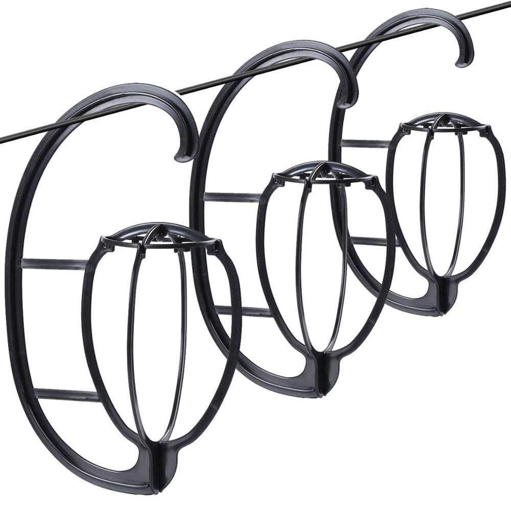 Soporte de peluca de plástico flexible, lote de 3 soportes multiposición para peinar y guardar