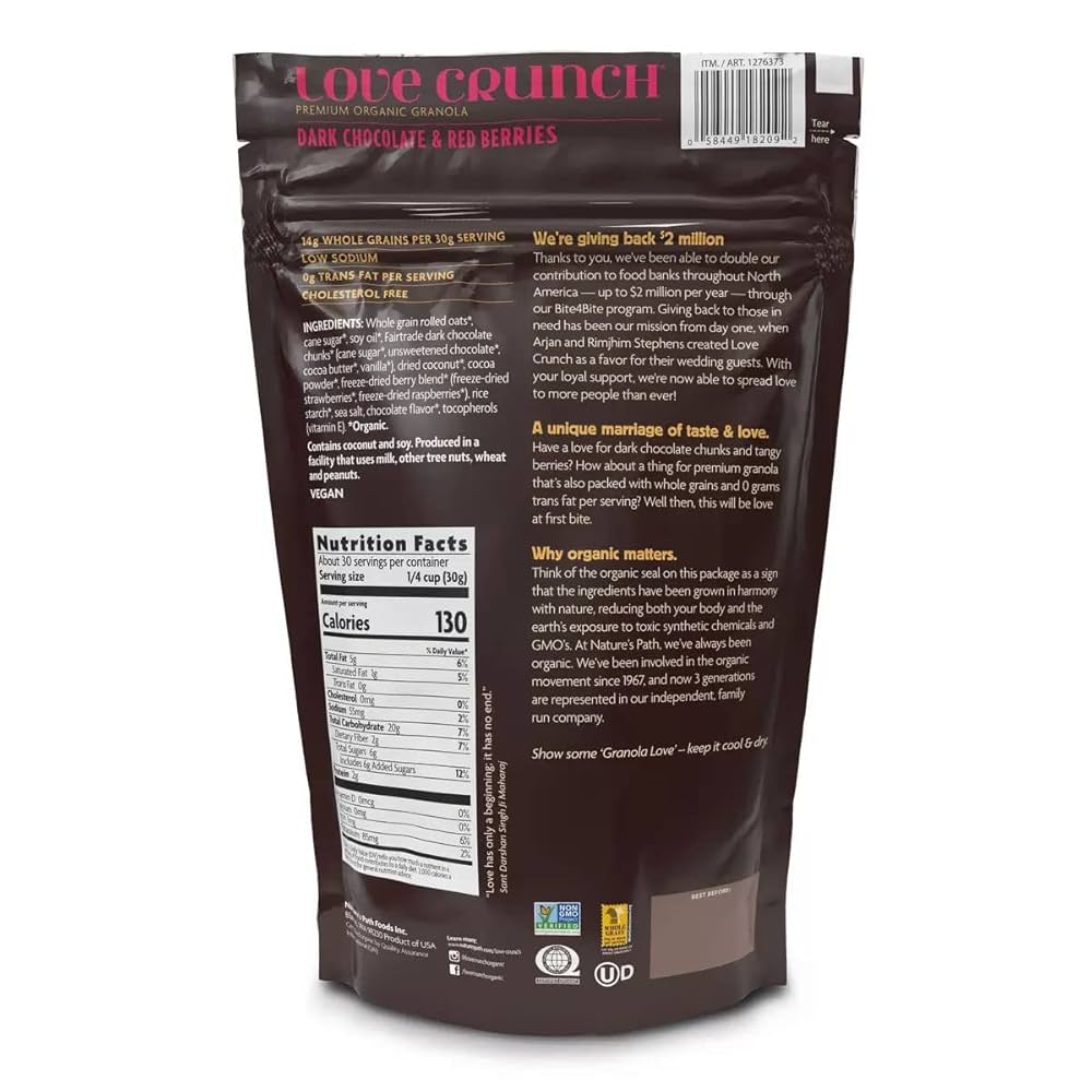 ラブクランチ オーガニック グラノーラ 907g ×3袋　コストコ グラノラ Amazon.co.jp: Kirkland Nature Path Foods Love Crunch Organic