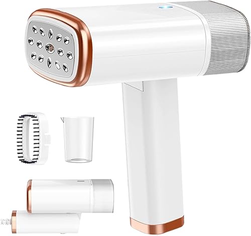 Vaporizador para ropa, plancha de vapor portátil 2 en 1, calentamiento rápido en 30 segundos, potente removedor de arrugas, mini plancha plegable de