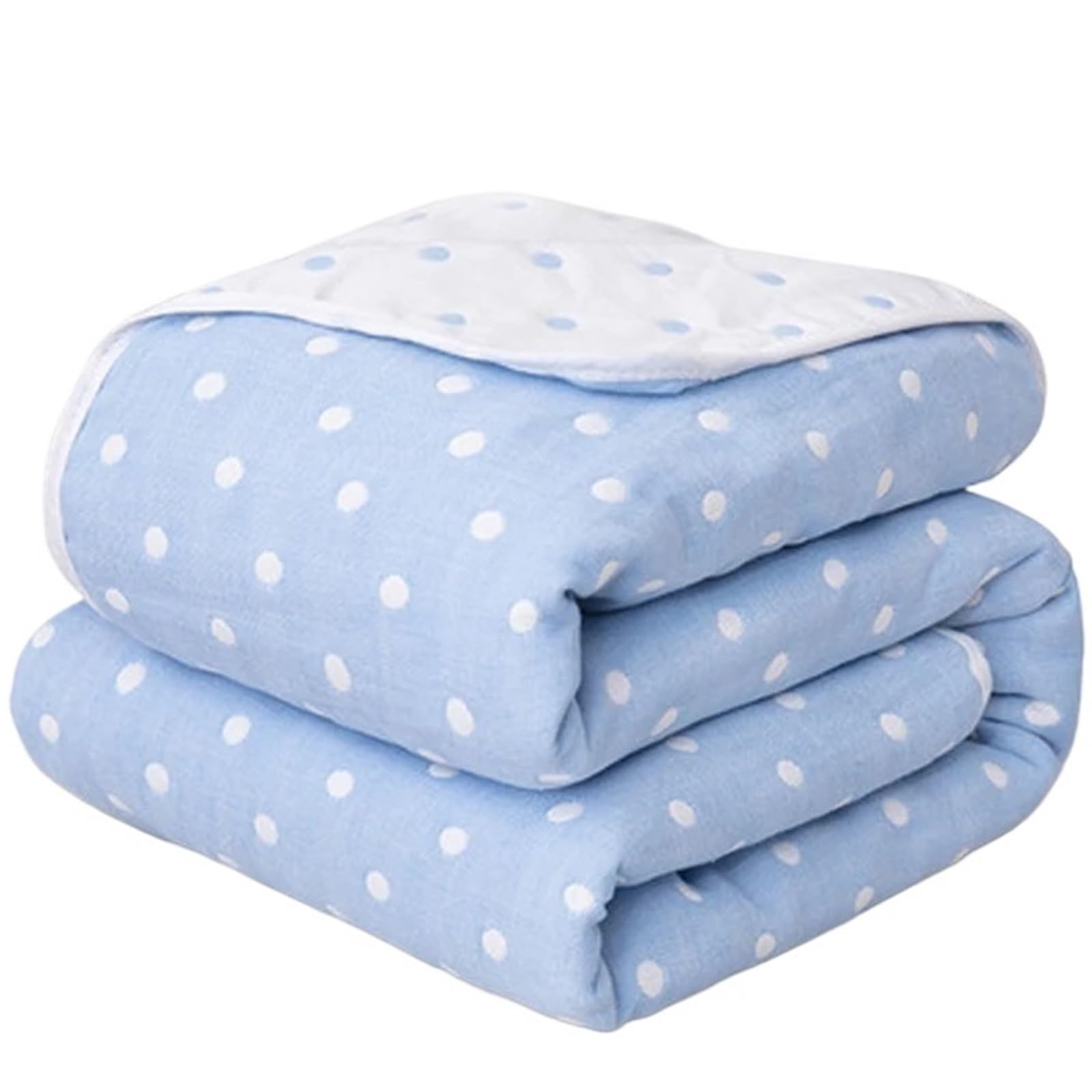 HKSDKABOP Muslin Throw Blanket, 6-Layer Cotton Chiffon, Multiple Sizes(Color13,150X200cm 1pc)