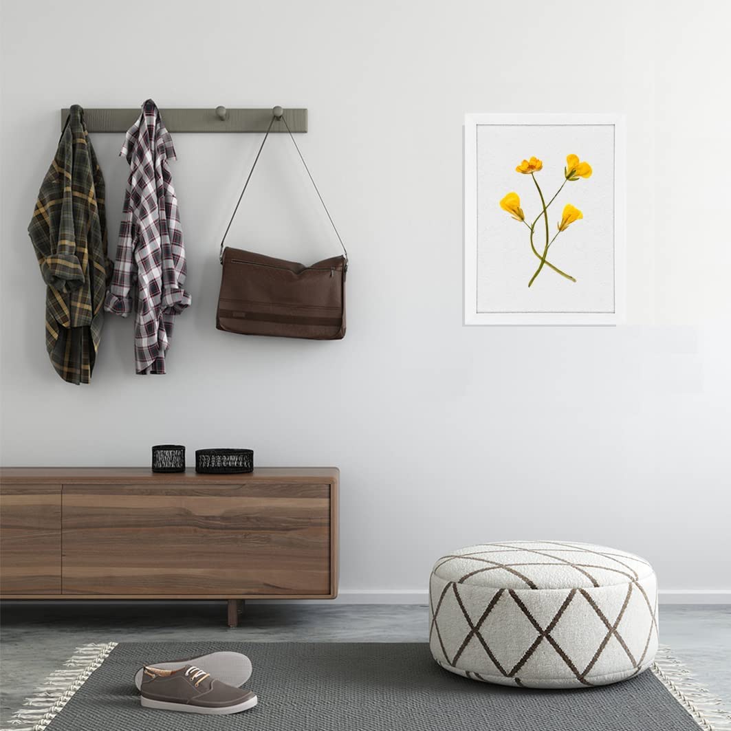 Okydoky 58 * 43cm Weiß Pinnwand mit Holzrahmen, Memoboards, Filz Pinnwand mit Stecknadeln für DIY Dekoration, Filzboard für Küche und Büro, Schule und Haus(WH,L).DE