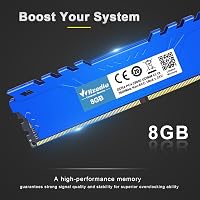 Wlizedle DDR4 3600MHz 16GB (2x8GB) XMP 2.0 Gaming RAM CL18 Kék 2