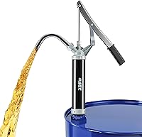 Orion Motor Tech 55 Gallon Lever Action Drum Pump for 15-55 Gal Barrels - Heavy Duty Hand Pump for Motor Oil, Transmission Fluid, Diesel