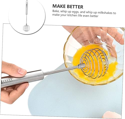 Miniatura 8 de Batidor de metal para remover huevos, batidor de salsa, batidoras de mano, mezclador de masa, herramienta de mano de acero inoxidable, batidor de