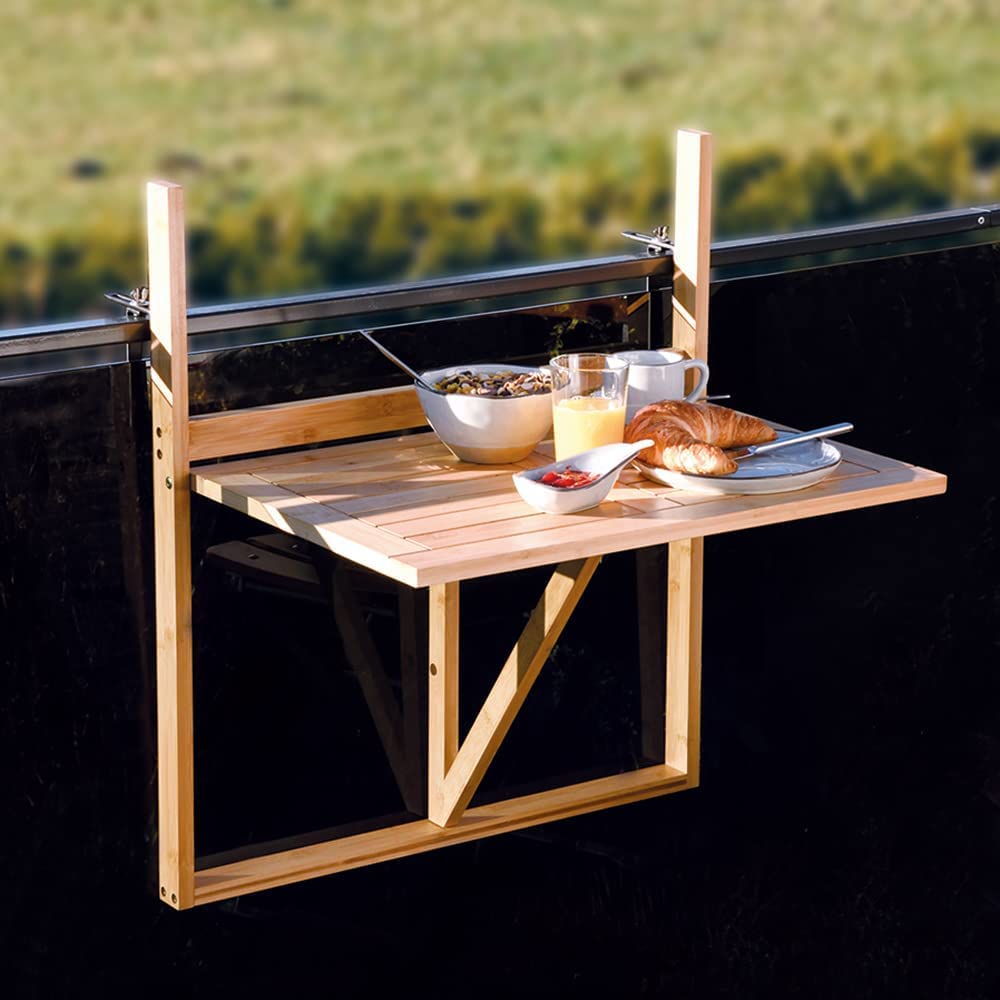Kesper Balkontisch, Bambus, 69,5 x 66 x 55 cm, 58850 13 : Amazon.de: Garten