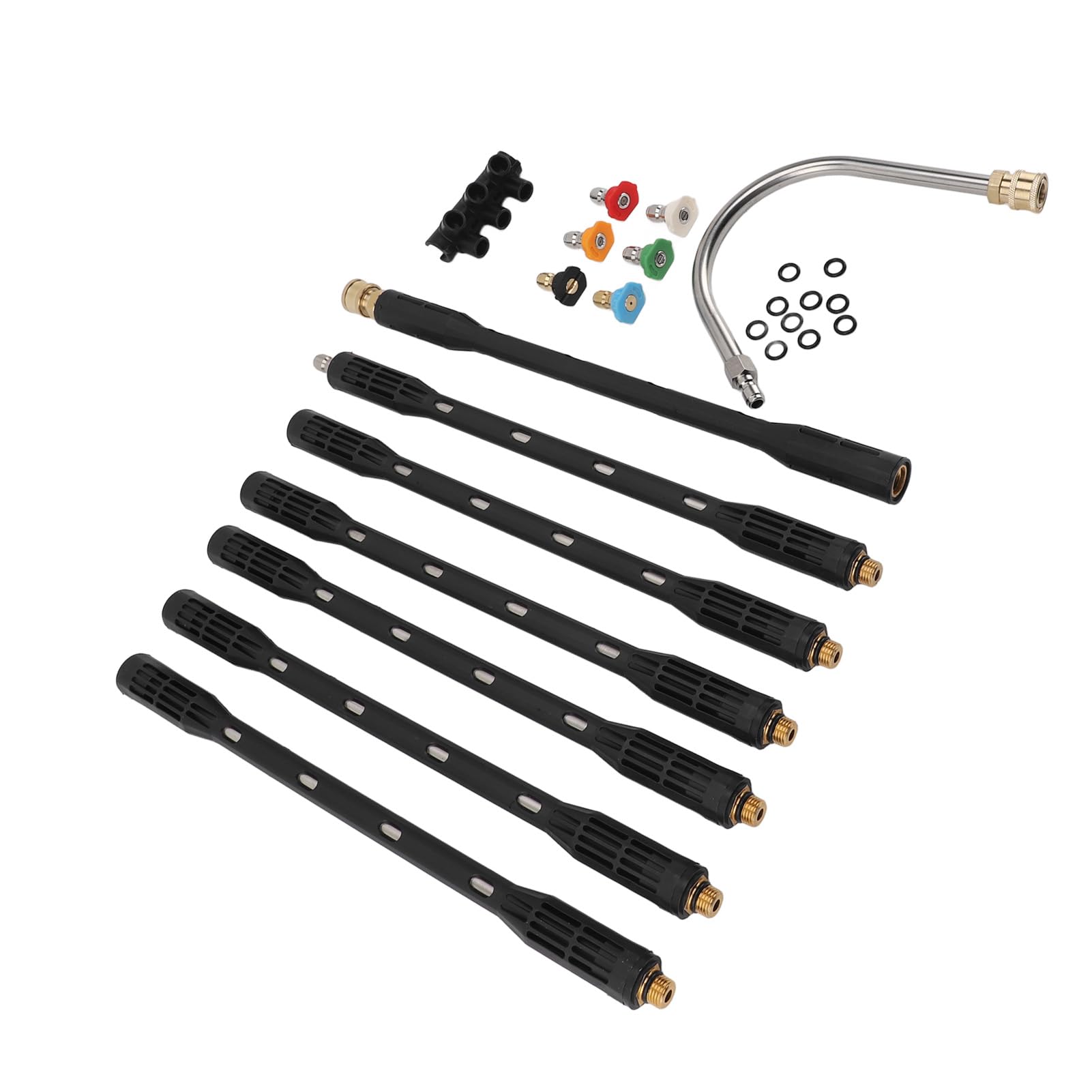 Varita de Extensión para Lavadora a Presión, Juego de Lanza de Acero Inoxidable con Longitud Ajustable, Diseño Ergonómico, para Uso Industrial