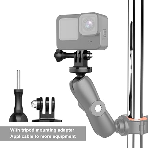 Miniatura 3 de Adaptador de montaje de bola de 1 pulgada para Insta360 One X2, X, One R, RS, GO 2, GoPro Hero, compatible con soportes de cabeza de bola RAM tamaño