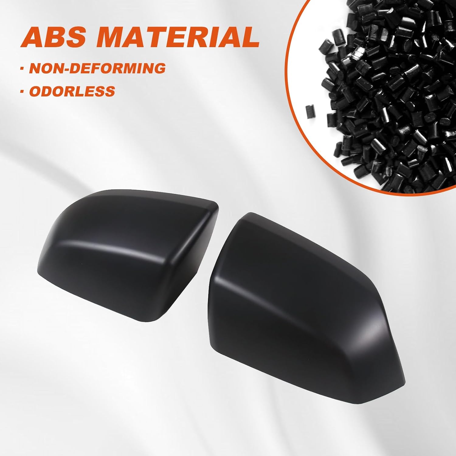 Car Door Rear View Mirror Cover Cap Compatible with Cadillac Escalade 2021-2023,ABS Side Door Exterior Mirror Guard Cover Cap Car Accessories (Matt Black)