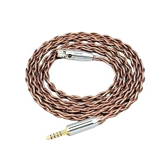 99% 24k Gold 7n Pure Silver for DT1770 DT1990 PRO K181 pro M220 Graphene Shield Earphone Cable 85633 in 1 Plug,1.2m