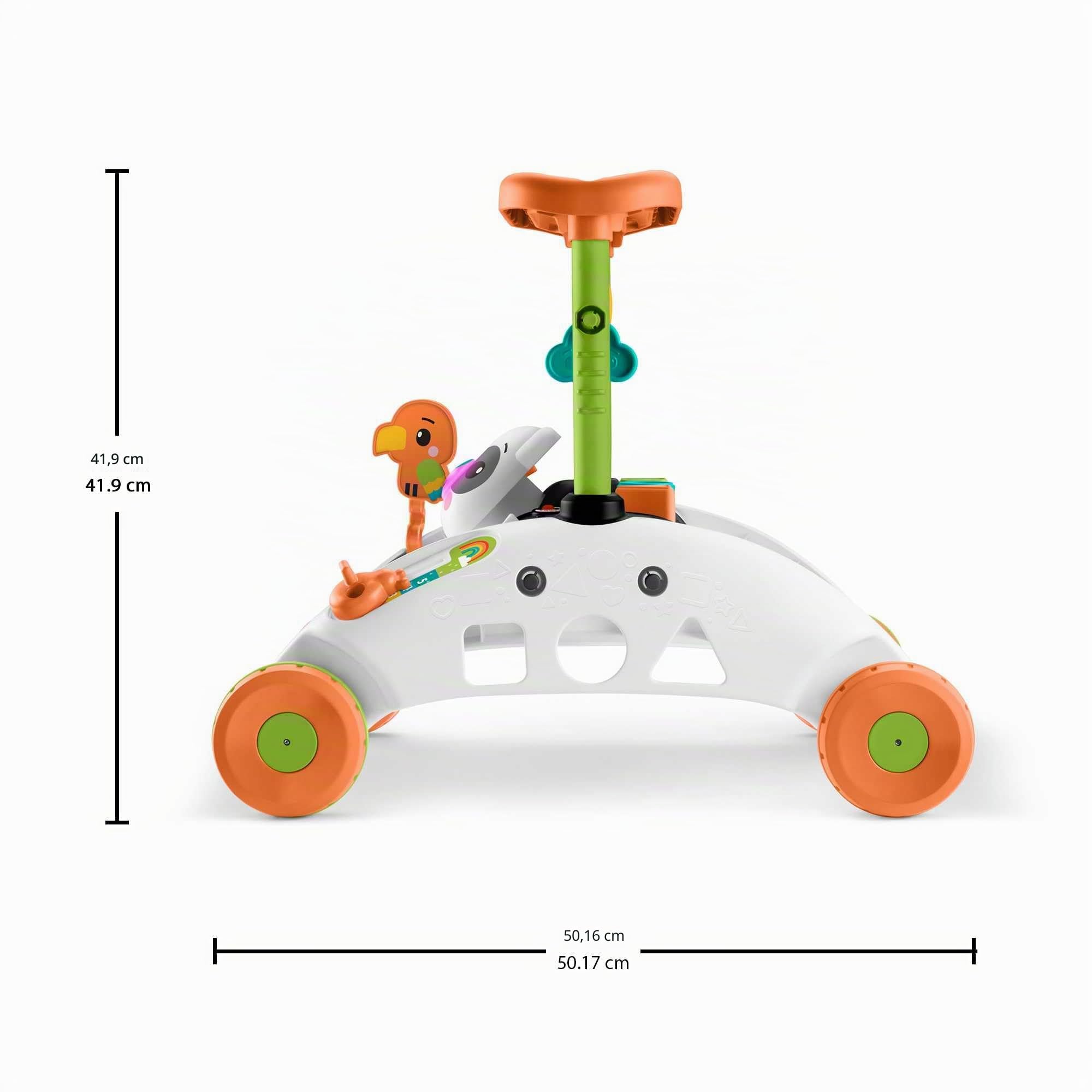 Fisher-Price Andador 2 Caras Correpasillos con Actividades con Luces y Sonidos, Juguete para Andar o Sentarse, Regalo para bebé +6 Meses, Versión: Neerlandés; Inglés, UK; Francés; Alemán; HJY73