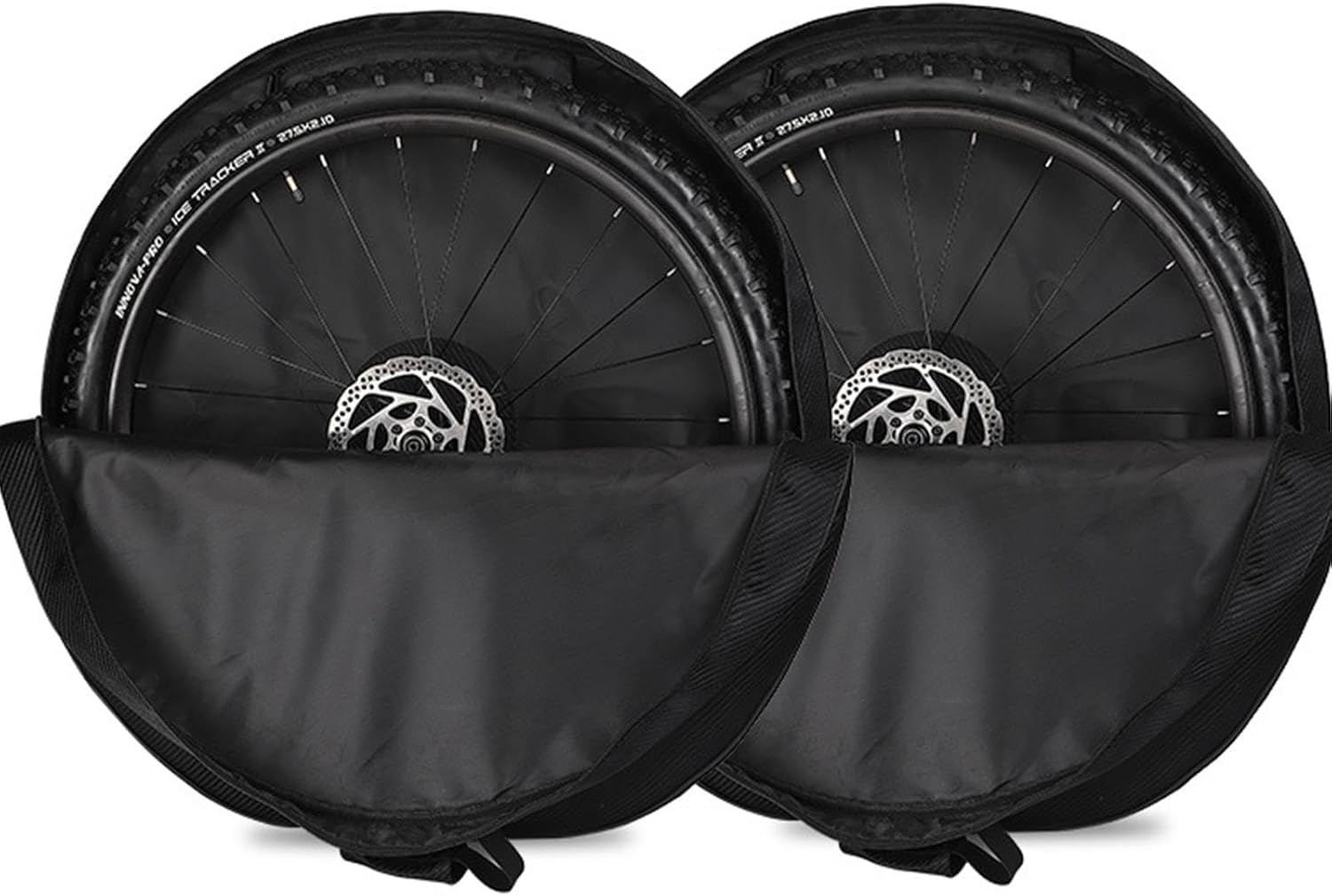 自転車ホイールケース - バイクパックアクセサリー、収納キャリーケース | ハンドル付き内部PEボード保護 取り外し可能なショルダー