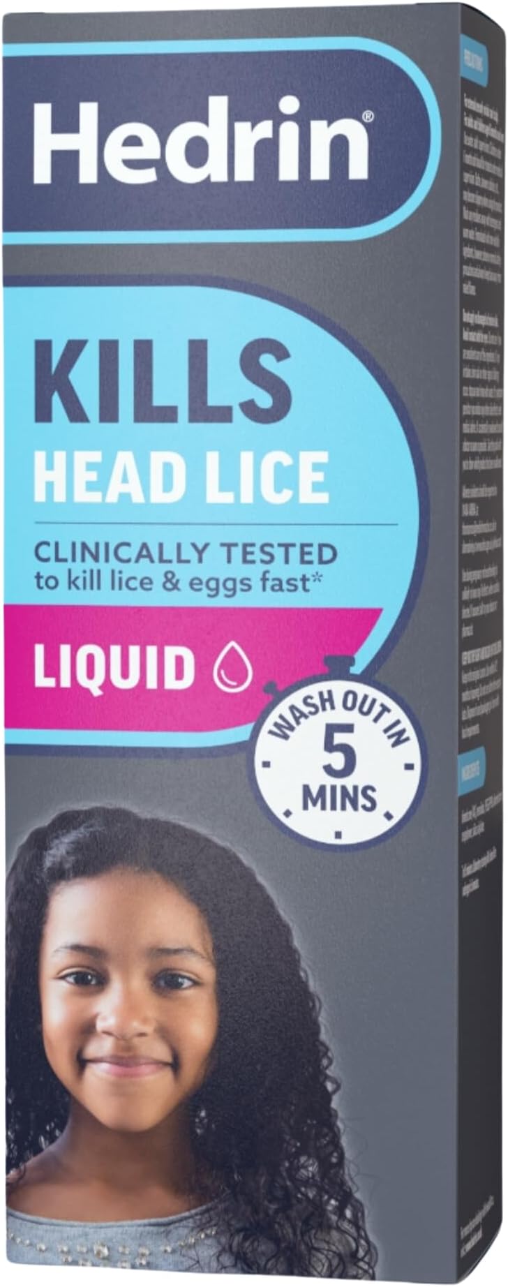 Hedrin Kills Headlice Liquid Gel, Fast and Effective Lice and Nit Treatment, Kills Head Lice and Eggs, 4 Treatments, Clinically Tested, Suitable for Adults and Children, 100ml