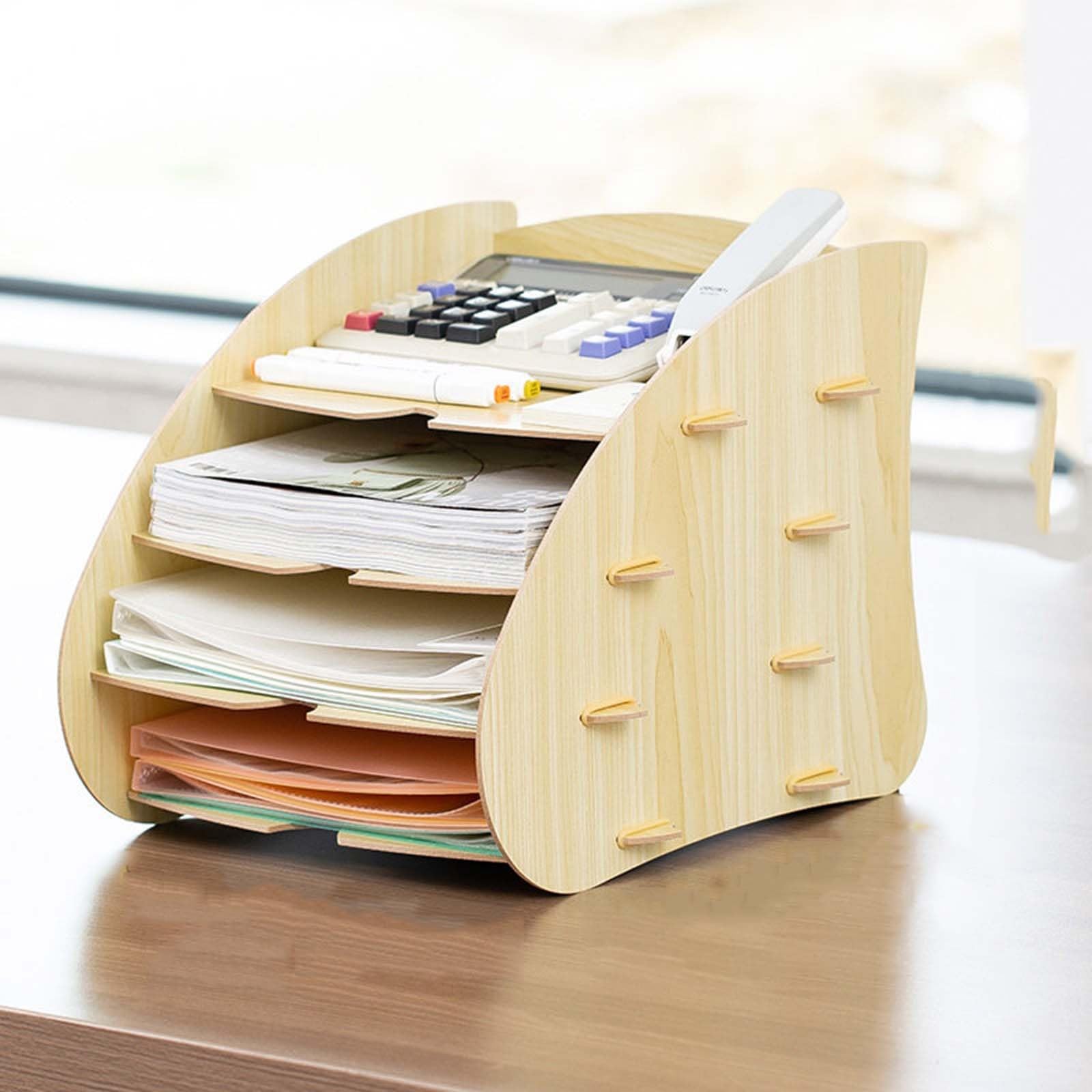 GUODDM Desktop File Cabinet, Fashion Desk Organizer, File Cabinet Executive Office Supplies, Desktop Filing Home Office, Filing Cabinets For Home Office(B)
