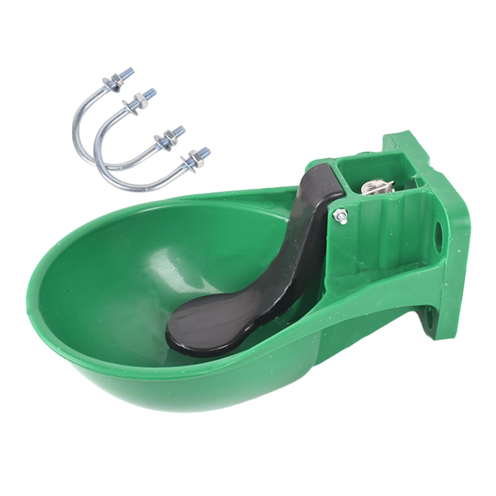 Cuenco automático de agua verde con válvula para ganado, caballos y ovejas